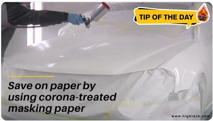 High Teck Tip of the Day - Save Money By Using Corona Treated Masking Paper - Eagle National Supply