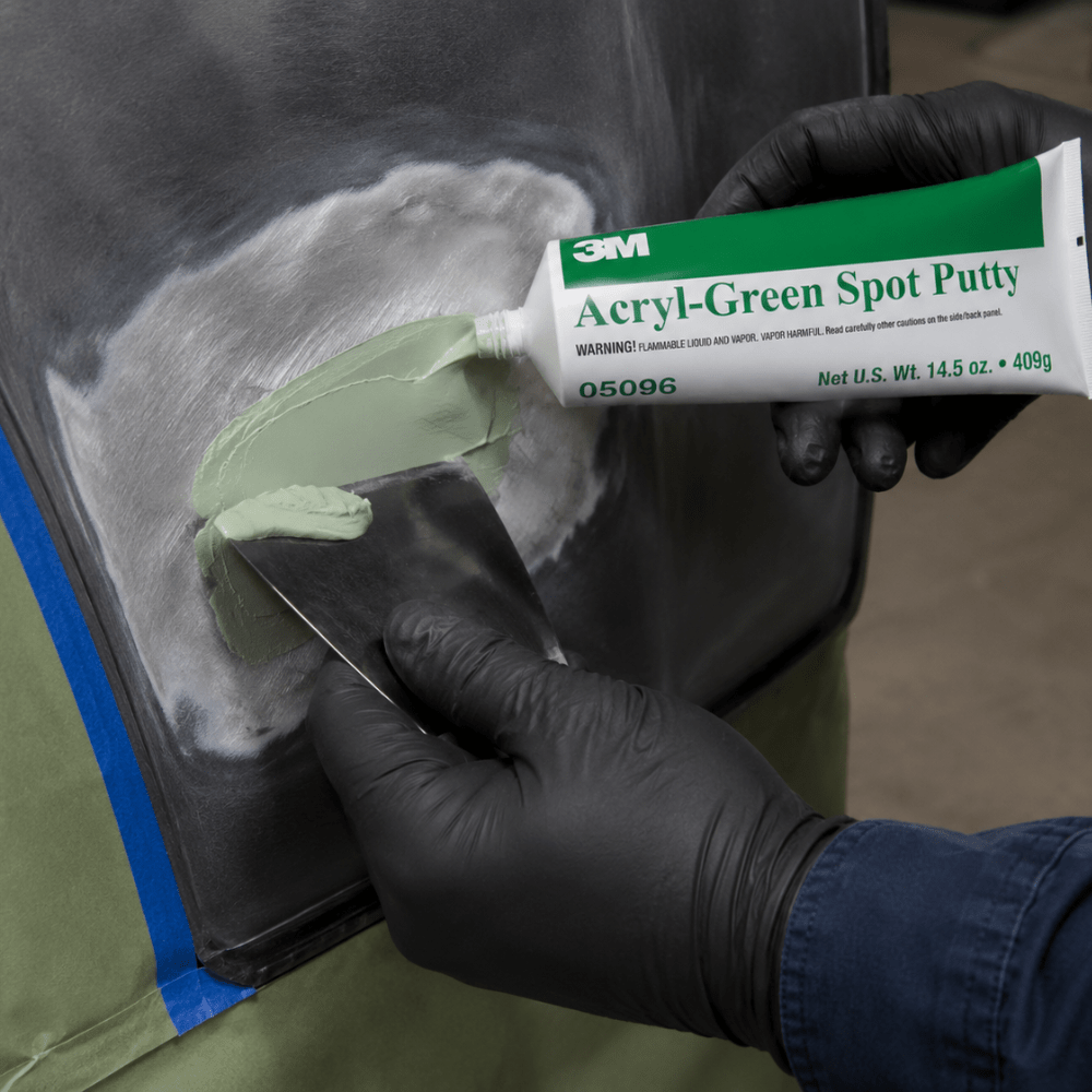 3M™ 05096 Acryl Green Fast Spot Glazing Putty, 14.5 oz Tube