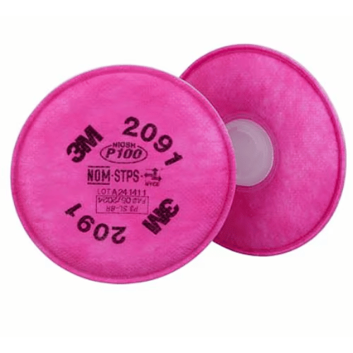 3M 07000 2091 Pink Particulate Filter, Pack of 2