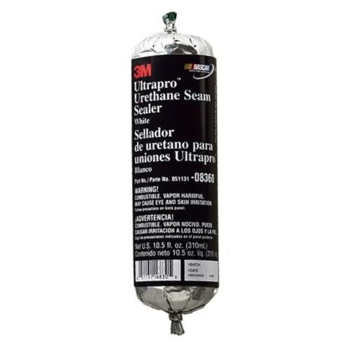 3M 08360 1-Part White Urethane Seam Sealer, 10.4 oz Foil Pack