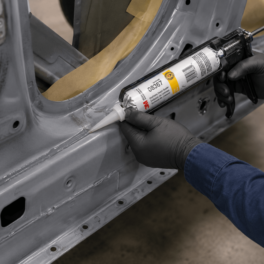 3M 08361 1-Part Gray Urethane Seam Sealer, 10.4 oz Foil Pack