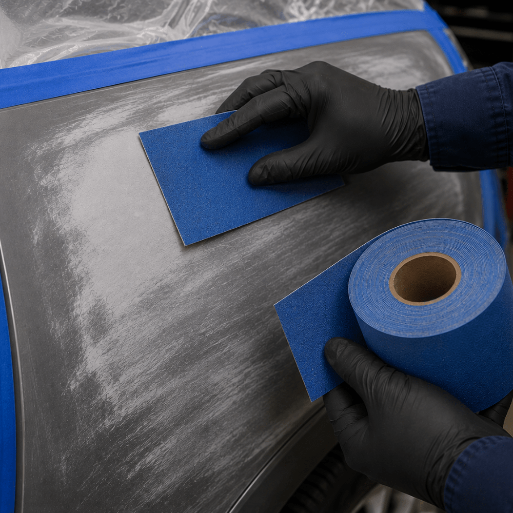 3M™ 36221 180 Grit Blue Abrasive Sheet Roll, 2-3/4 in x 30 yd