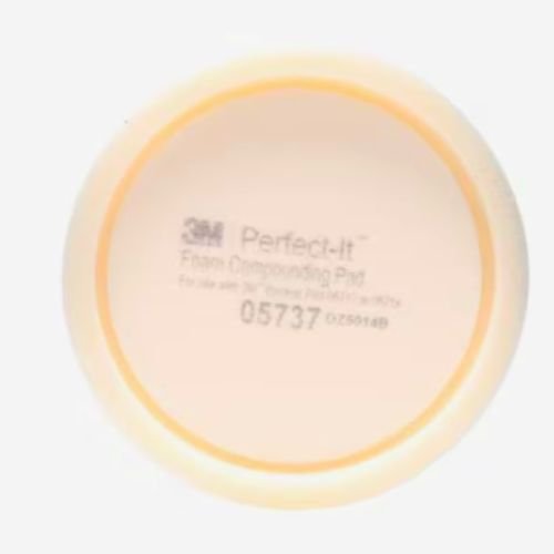 3M Perfect-It 05737 8" White Hookit Foam Compounding Pad