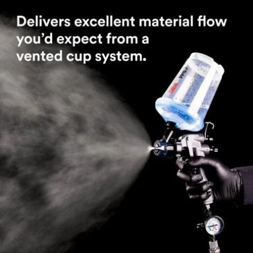3M PPS 2.0 32 oz Std Vented Spray Cup Kit, 26164, 125 Mic Filter