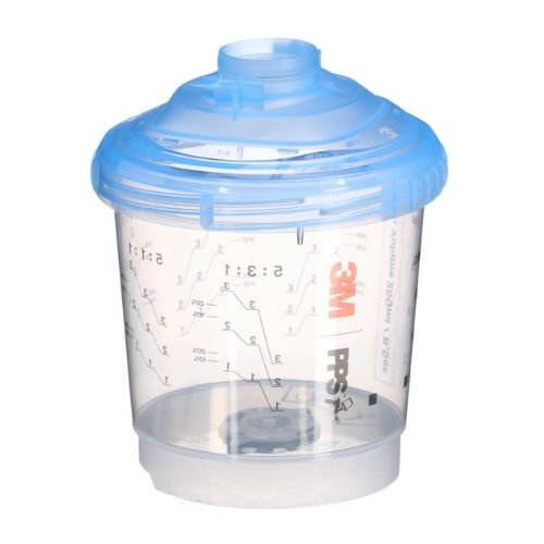 3M PPS 2.0 8.5 oz Mini Vented Spray Cup Kit, 26161, 125 Micron Filter