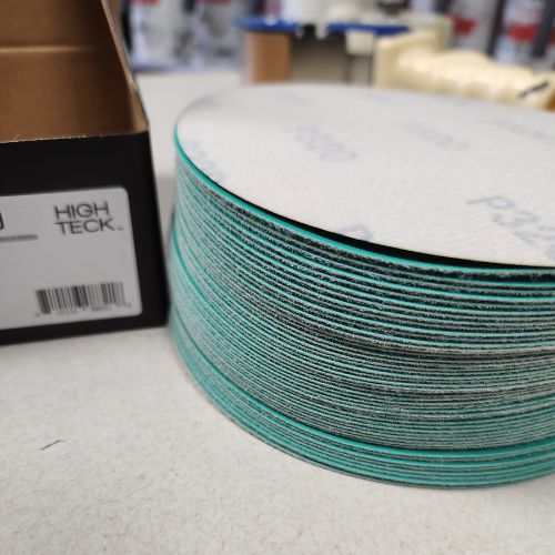 High Teck 6" Inch Economy Green Velcro Sanding Disc | 50 pk