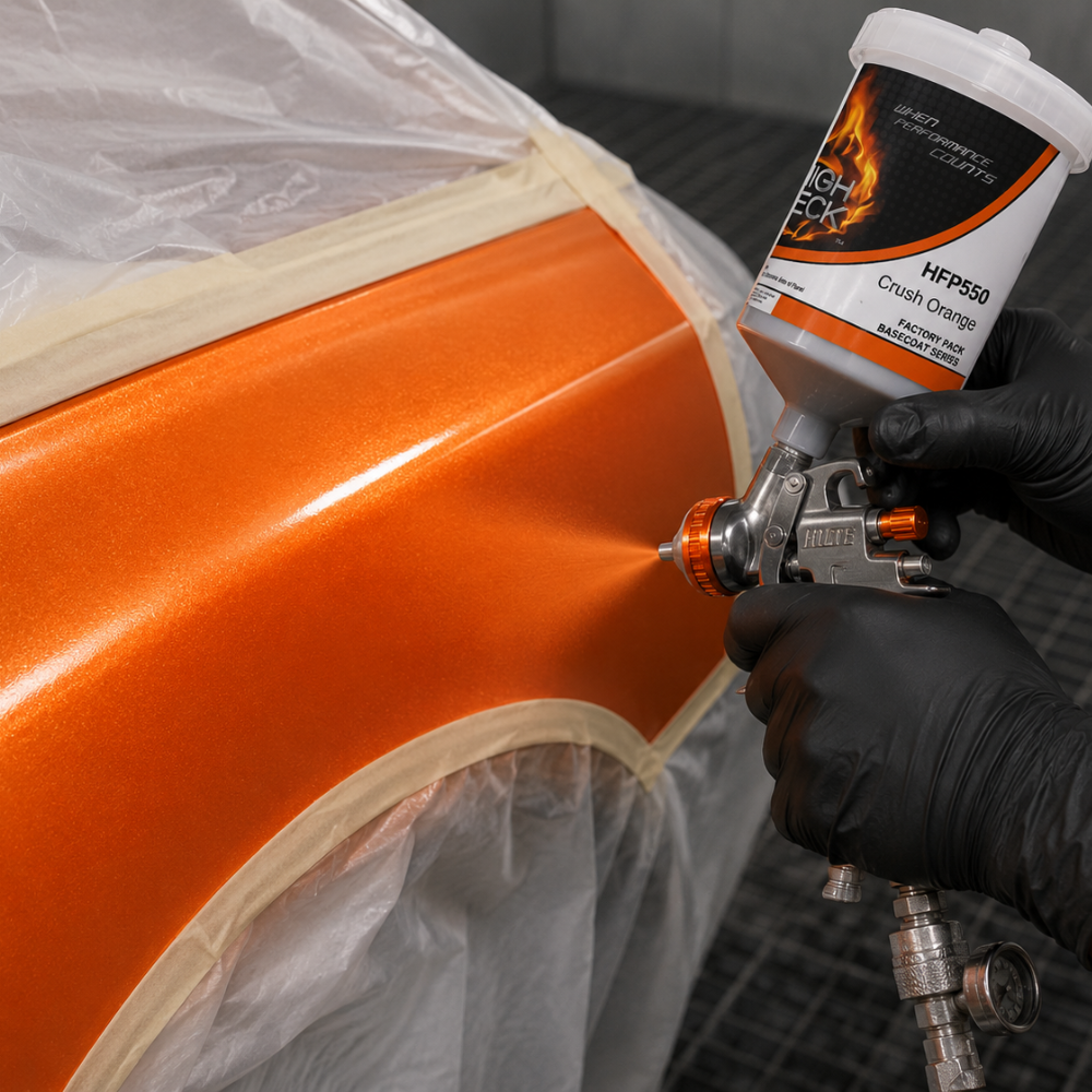 Crush Orange Chrysler PL4 Basecoat Paint, Gallon, High Teck HFP550