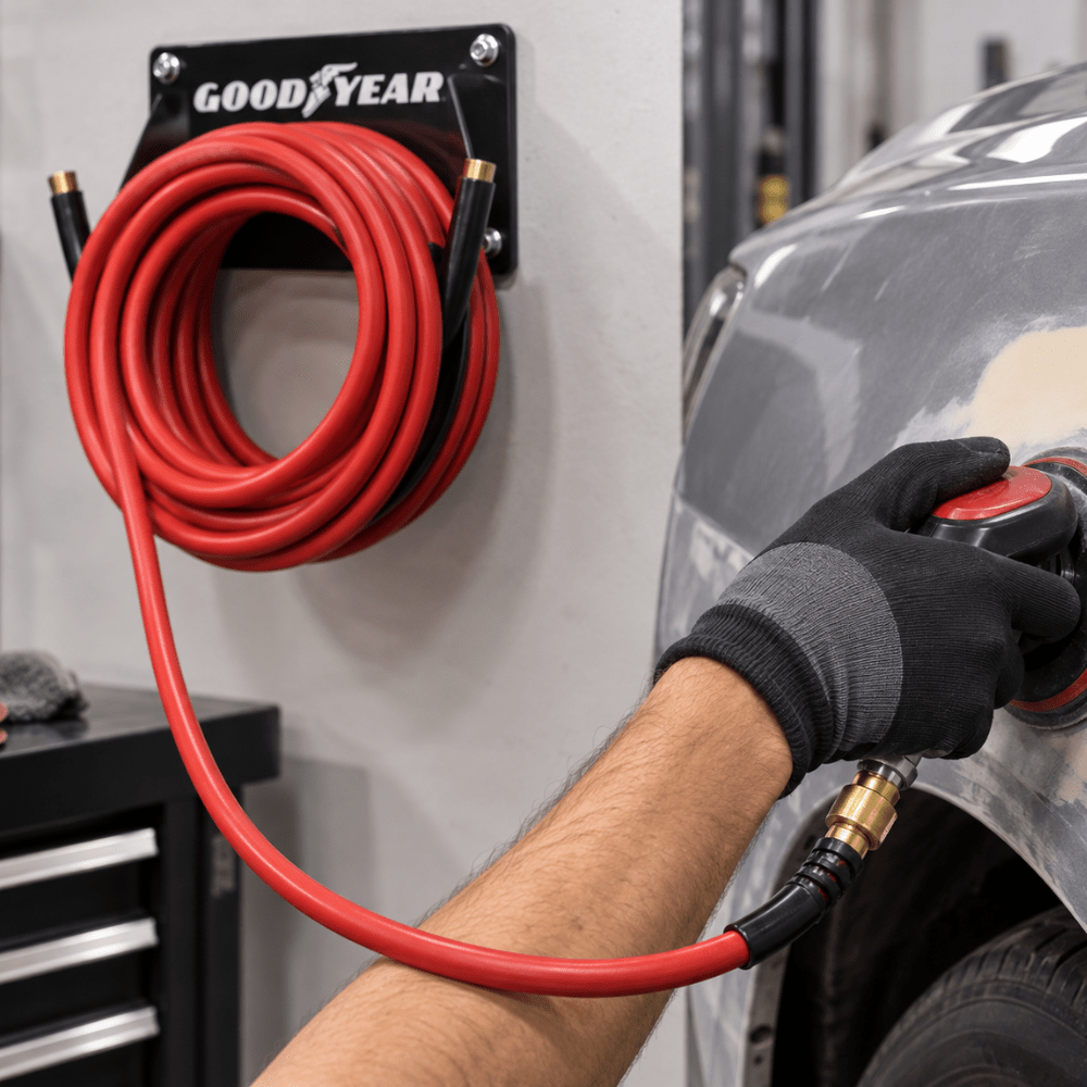 ATD 8210 Goodyear 3/8" x 50' Four Spiral Rubber Air Hose