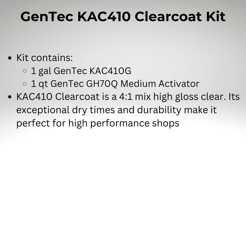 GenTec KAC410G Kick Ass Clear and Activator Kit, 1 gal
