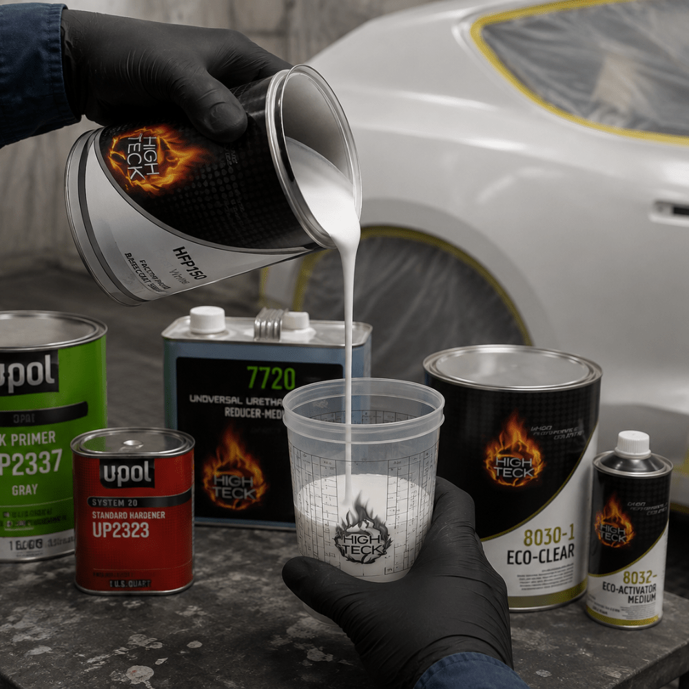 Complete Paint, Primer, and Clearcoat Gallon Kit, Frost White GM 8624