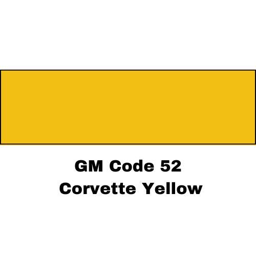 Corvette Yellow GM Code 52 Basecoat Paint, Gallon, High Teck HFP650