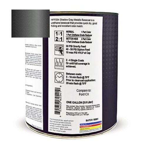 Dark Shadow Gray Metallic Ford CX Basecoat Paint, Gallon