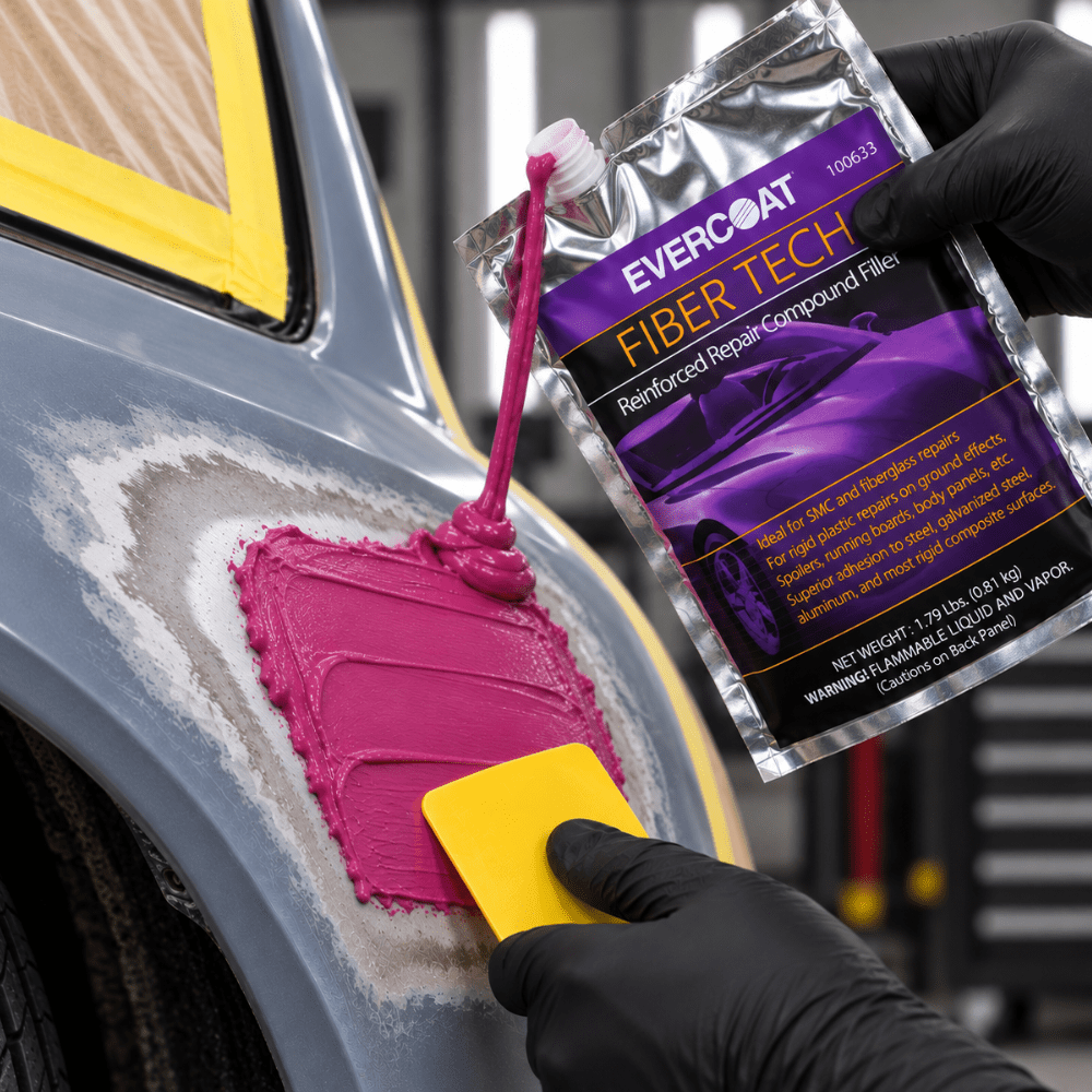 EVERCOAT® FIBER TECH 633 Repair Compound Filler, 24 oz Pouch, Magenta
