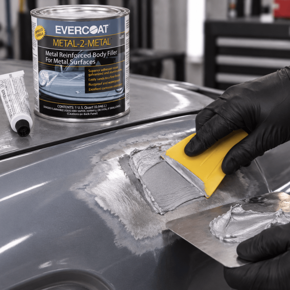 EVERCOAT® METAL-2-METAL 889 Aluminum Filled Body Filler, 1 qt