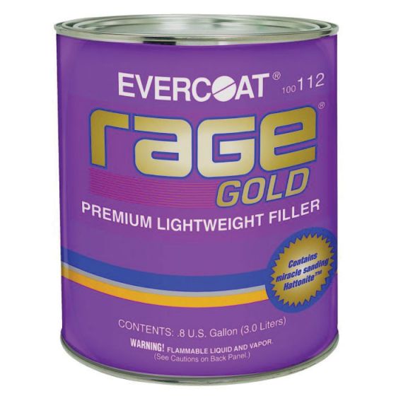 EVERCOAT Rage Gold 100112 Lightweight Gray Body Filler, 3 L Can
