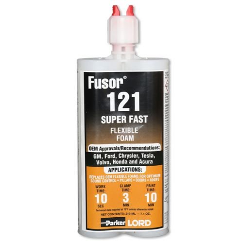 Fusor 121 2-Part Super Fast Flexible Black Foam Sealer, 210 ml