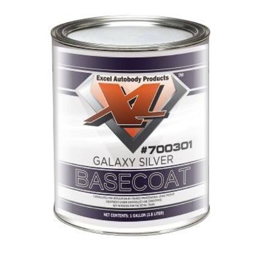 Galaxy Silver Basecoat Paint GM 519F, Gallon, Excel 700301