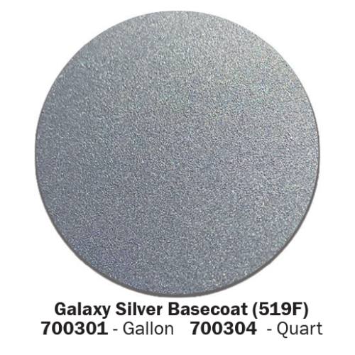 Galaxy Silver Basecoat Paint GM 519F, Gallon, Excel 700301