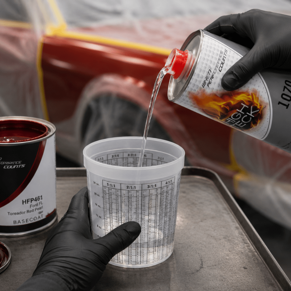 High Teck 1070 Low VOC Urethane Reducer for Single Stage Paints, Qt
