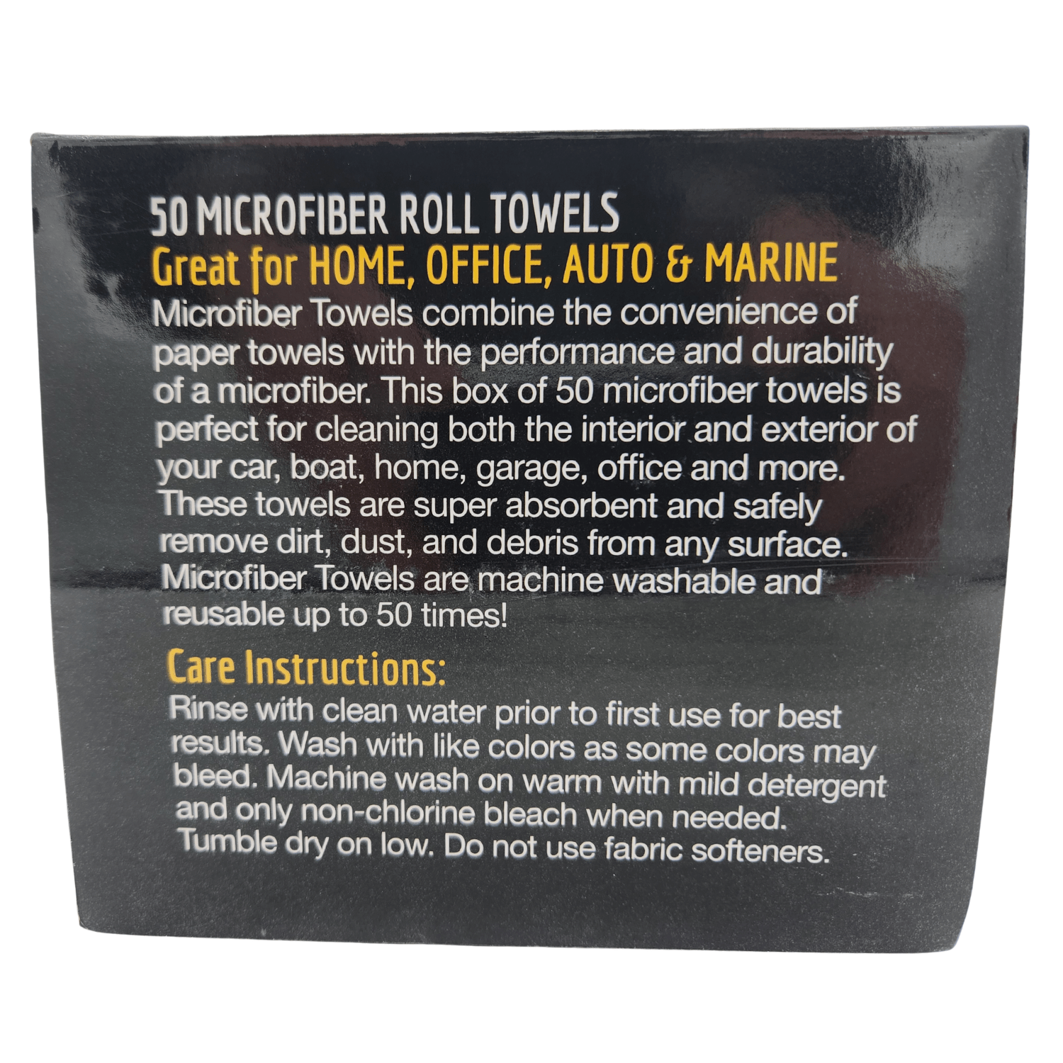 High Teck 1250 Blue Microfiber Towel, 12in x 12in, Box of 50