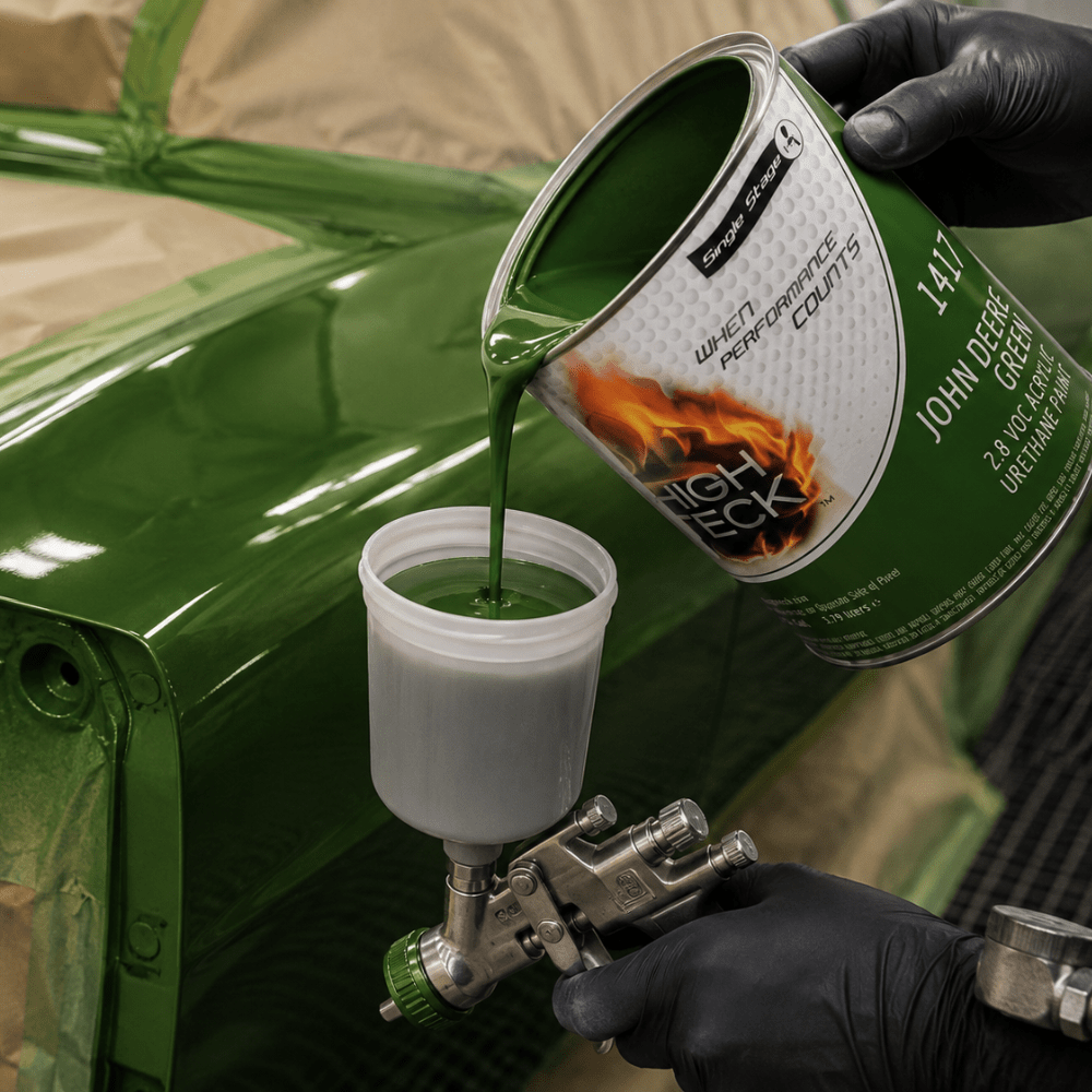 High Teck 1417 John Deere Green Single Stage Paint, 1 Gallon