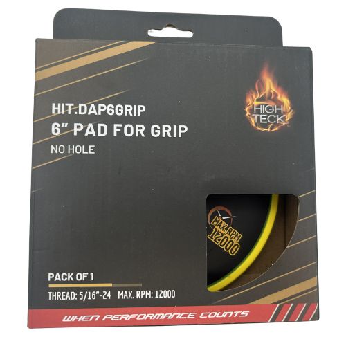 High Teck 6" Dia Velcro Backup Pad for Palm Sander | 5/16-24 Thread