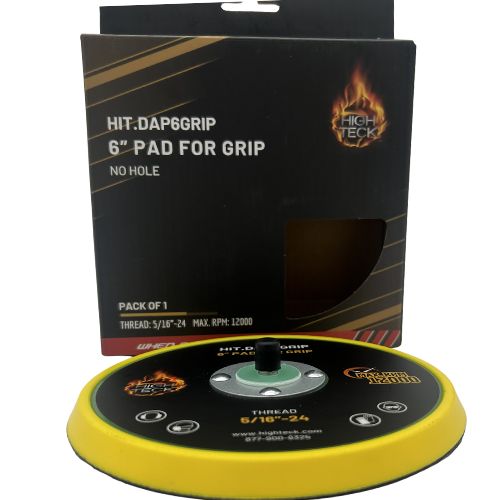 High Teck 6" Dia Velcro Backup Pad for Palm Sander | 5/16-24 Thread
