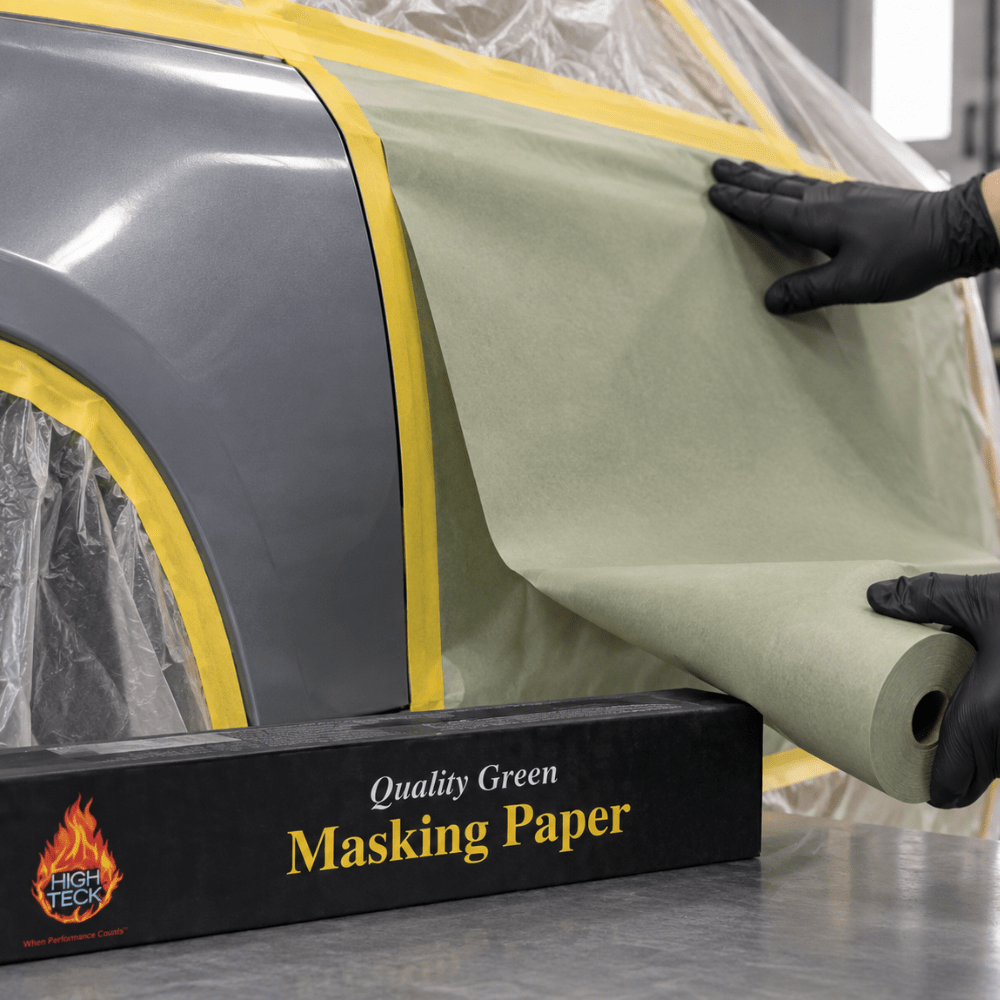 High Teck 6 in x 750 ft Green Masking Paper, 30 lb Basis Weight