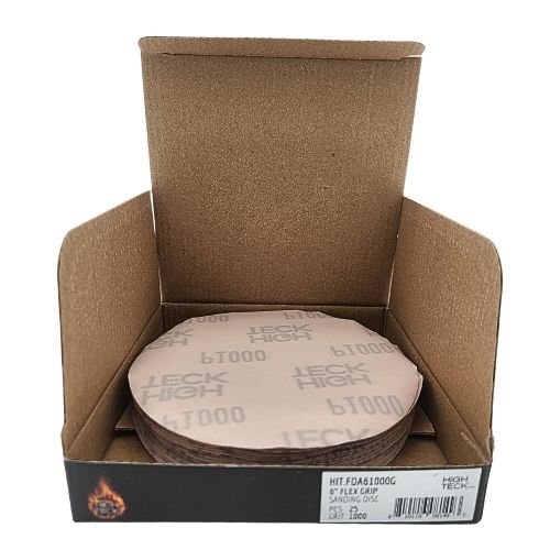 High Teck 6 Inch Super Fine Grit Flexible Grip Sanding Disc | 25 pk