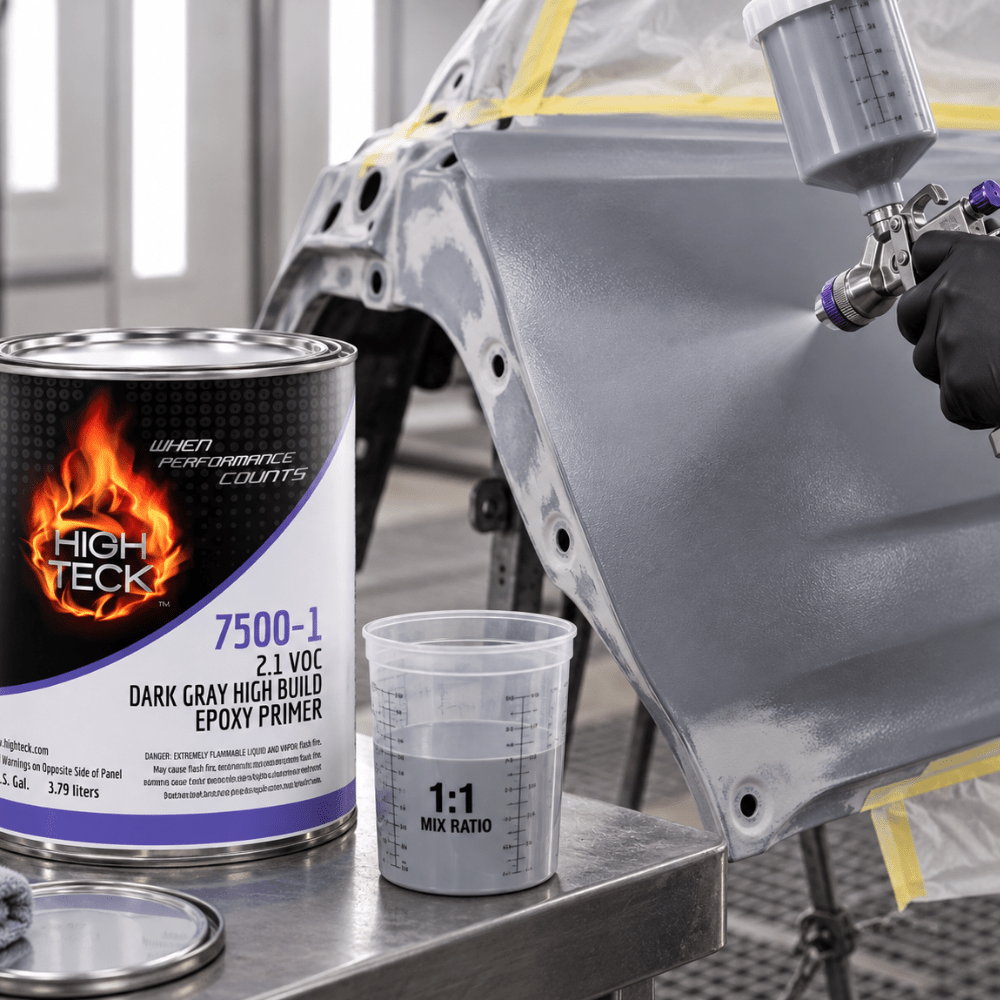 High Teck 7500 Gray 2K Epoxy Primer 1:1 Mix, Gallon