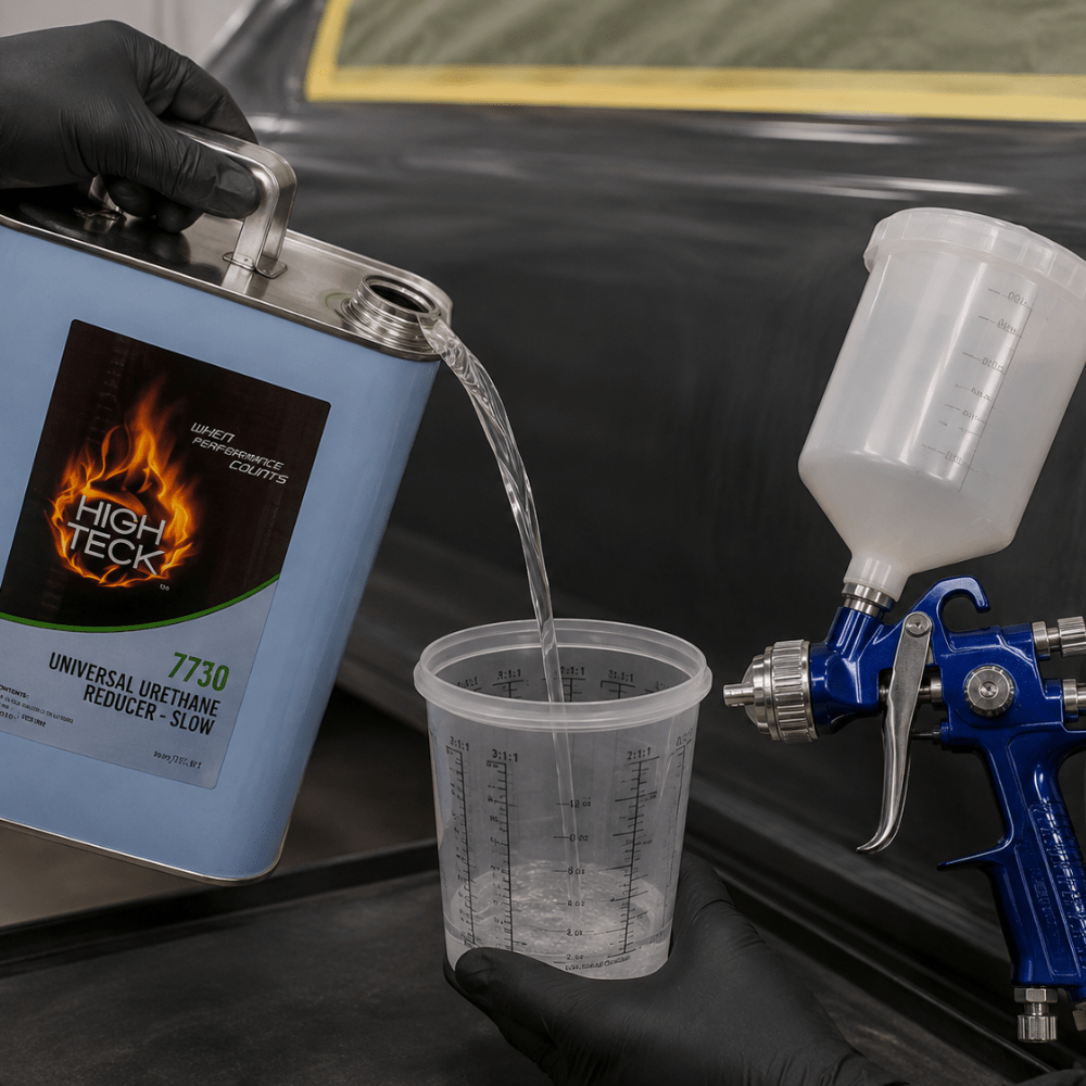 High Teck 7730 Slow Speed/Temp Urethane Reducer, 5 Gal Jug