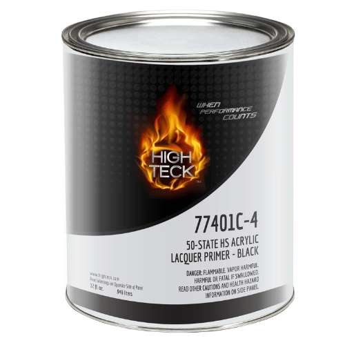 High Teck 77401 Black Lacquer Primer Surfacer, Qt