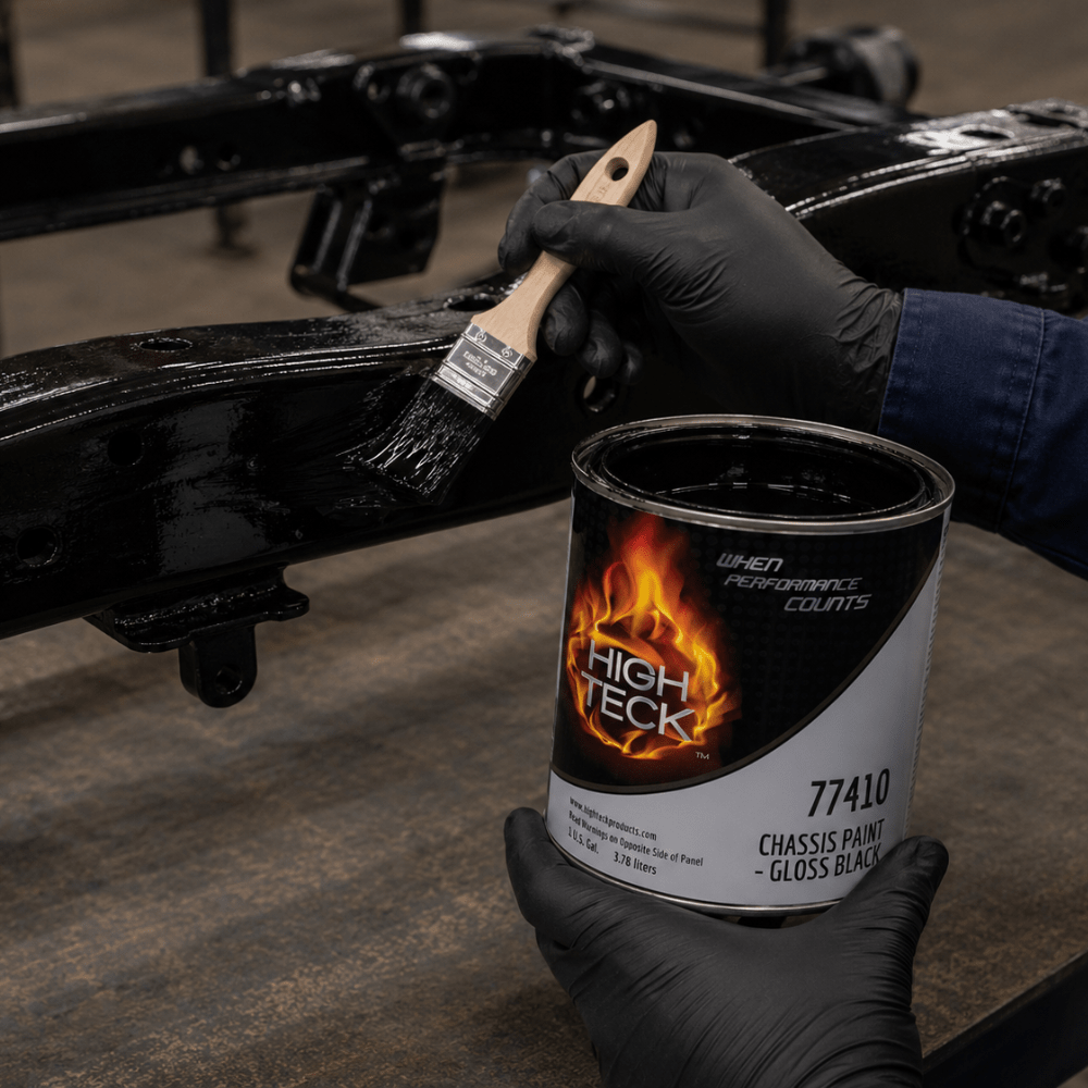 High Teck 77410 Gloss Black Chassis Paint, Gallon