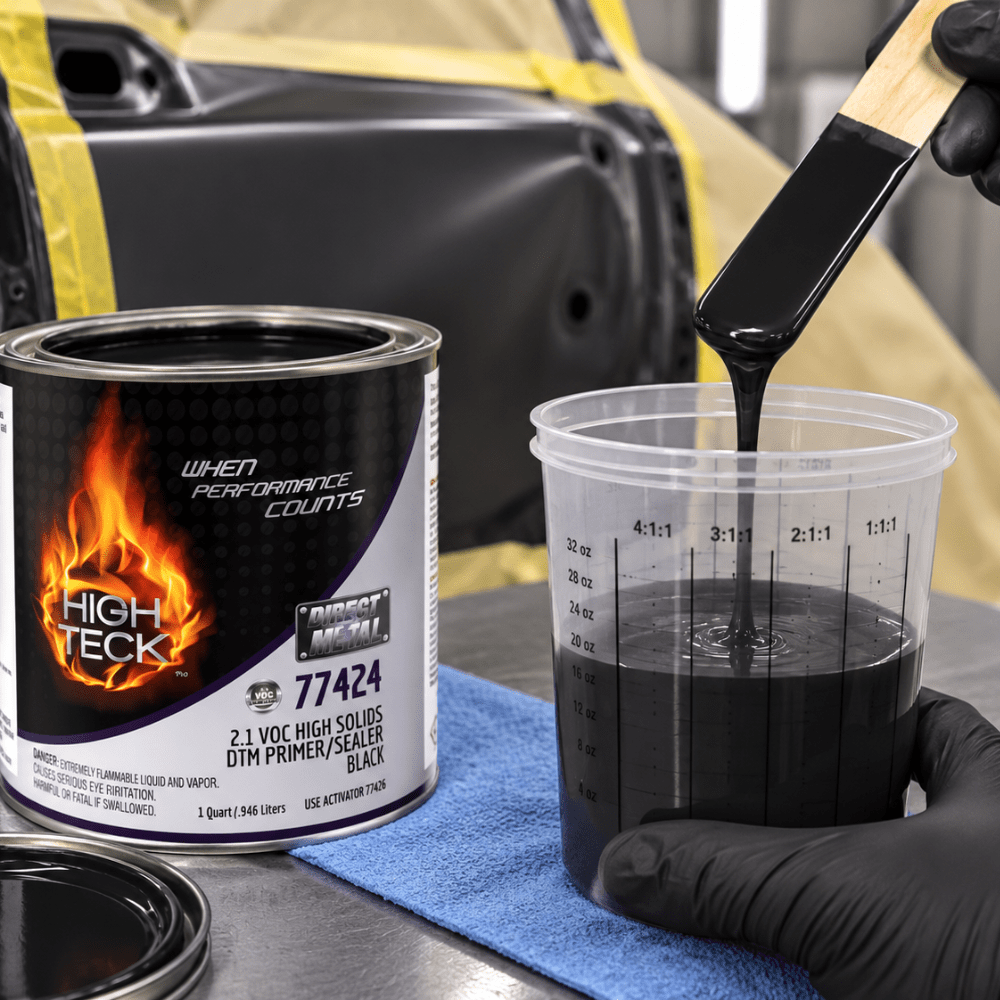 High Teck 77424 Black 2K DTM Primer/Sealer, Quart
