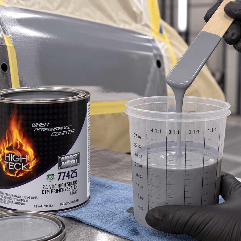 High Teck 77425 Gray 2K DTM Primer/Sealer, Quart