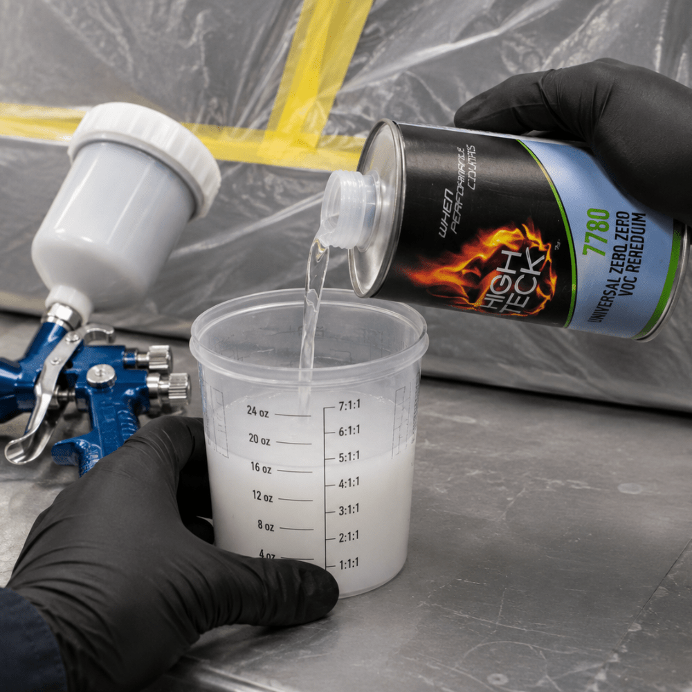 High Teck 7780 Zero VOC Medium Speed/Temp Urethane Reducer, Quart