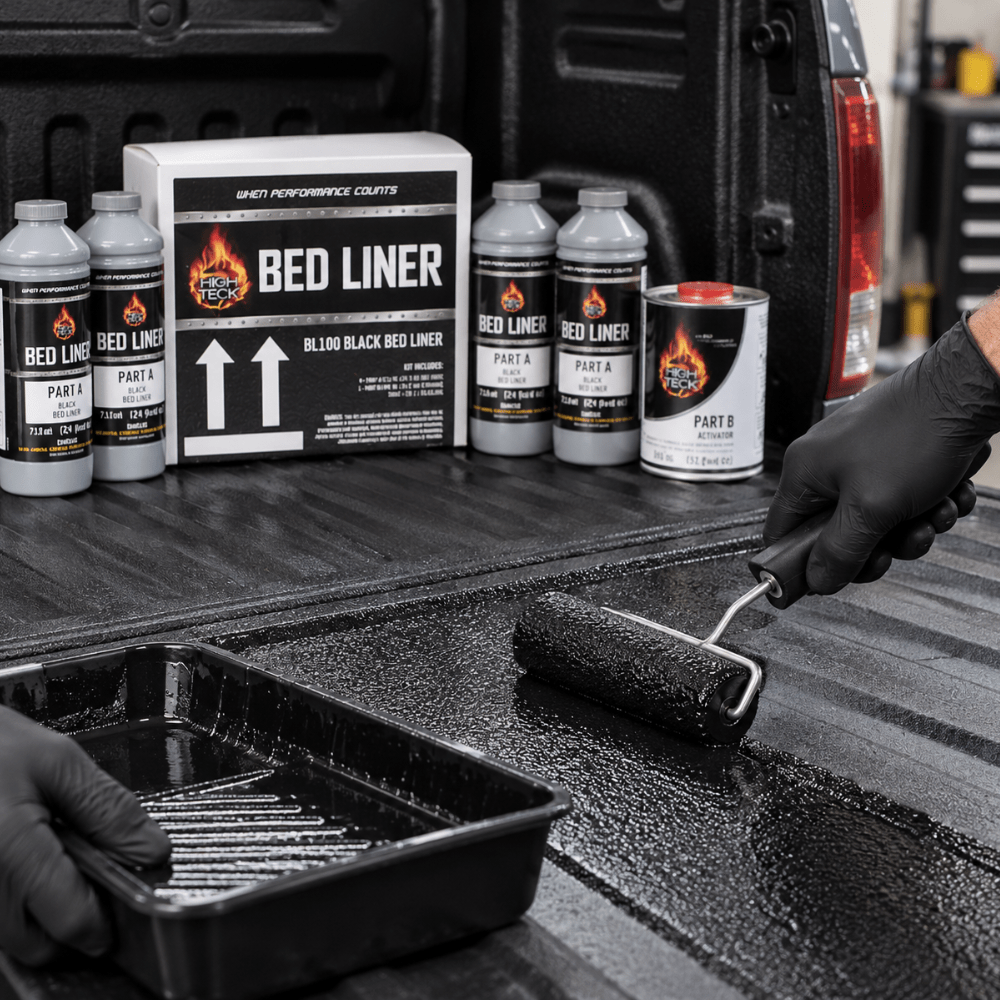 High Teck BL100 National Rule Truck Bed Liner Kit, 1 gal, Black