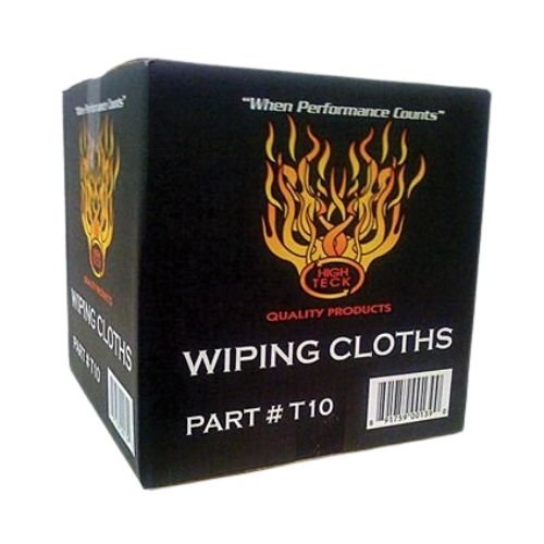 High Teck Large 10 lb Carton of New White Cotton Wiping Cloths