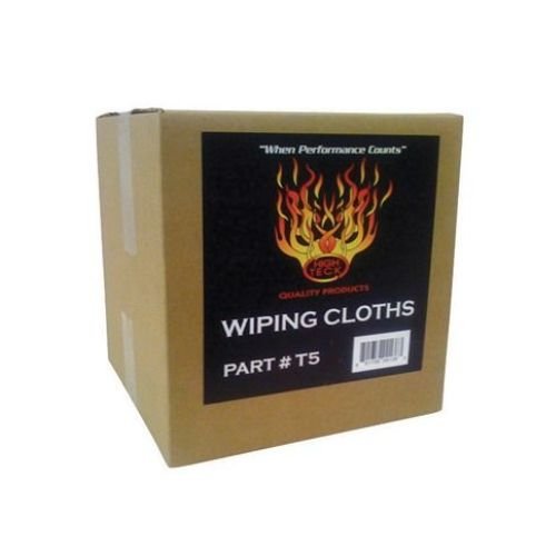 High Teck Large 5 lb Box of New White Cotton Wiping Cloths