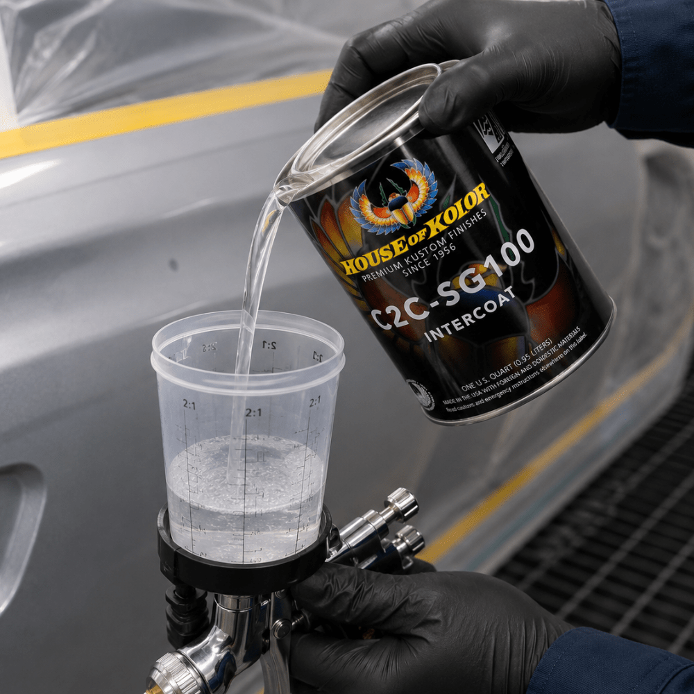 HOUSE OF KOLOR C2C-SG100 Intercoat Clearcoat, 1 Qt, 2:1 Mixing