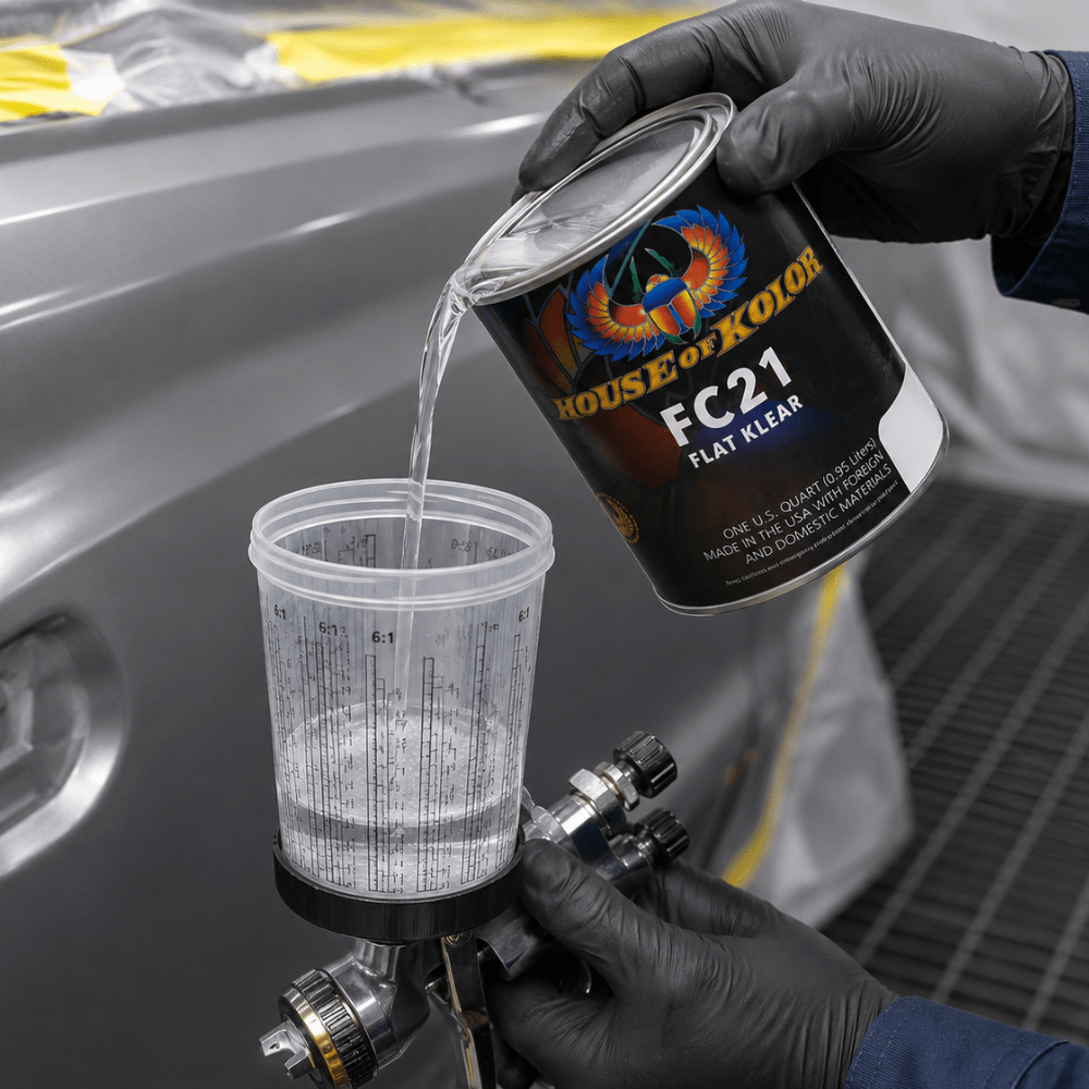 HOUSE OF KOLOR FC21 Flat Finish Clearcoat, 1 Qt, 6:1 Mixing