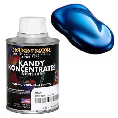 House of Kolor KK04 Oriental Blue Kandy Koncentrate Basecoat, 8 oz