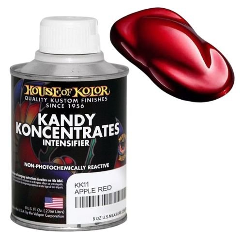 House of Kolor KK11 Apple Red Kandy Koncentrate Basecoat, 8 oz