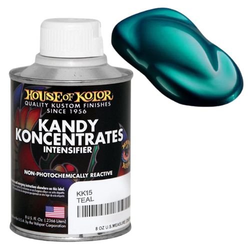 House of Kolor KK15 Teal Kandy Koncentrate Basecoat, 8 oz