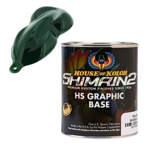 House of Kolor S2-SG02 HS Green Solid Graphic Basecoat, Qt