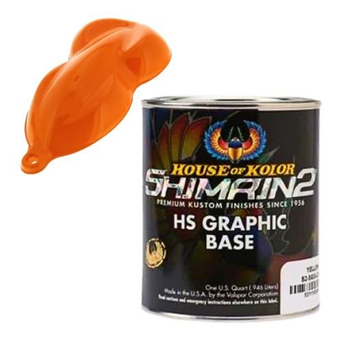 House of Kolor S2-SG07 HS Orange Solid Graphic Basecoat, Qt