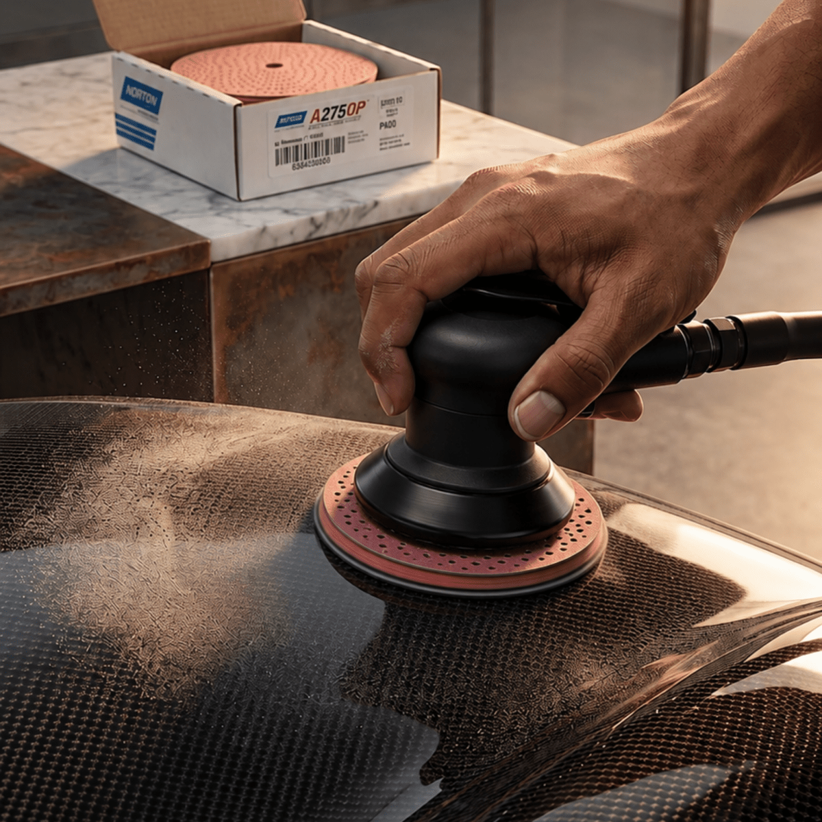 Norton 90511 Cyclonic 6 in 500 Grit NorGrip Sanding Disc, 100 pk