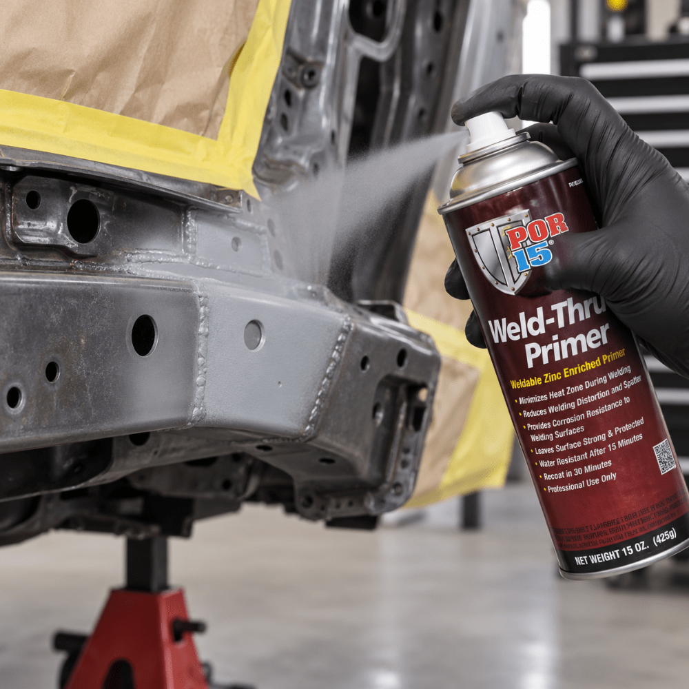 POR-15® 41418 Light Gray Weldable Zinc Enriched Primer, 15 oz Aerosol