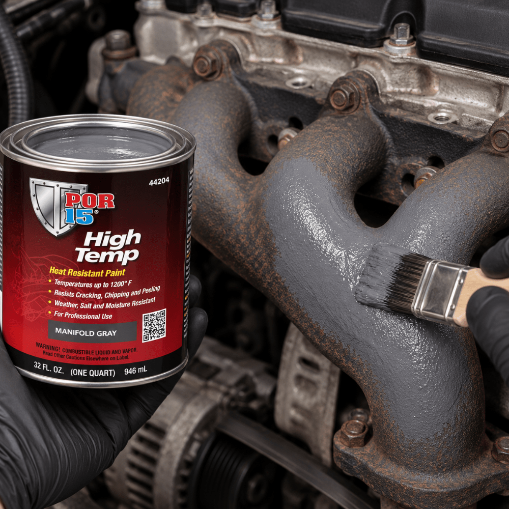 POR-15® 44204 Quart Manifold Gray High Temperature Paint