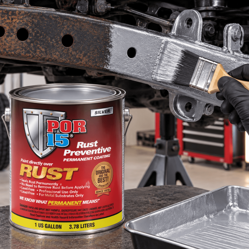 POR-15® 45301 Silver Rust Preventive Coating, 1 Gallon